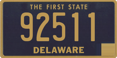 DE license plate 92511