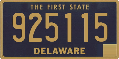 DE license plate 925115