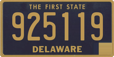 DE license plate 925119