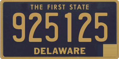 DE license plate 925125
