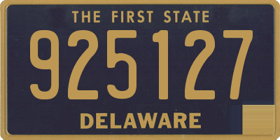 DE license plate 925127