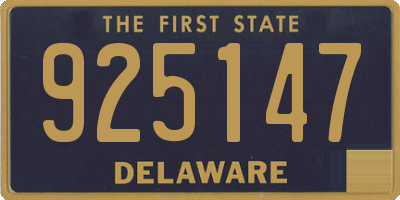 DE license plate 925147