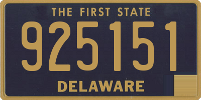 DE license plate 925151