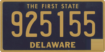 DE license plate 925155