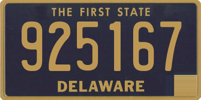 DE license plate 925167
