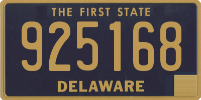 DE license plate 925168