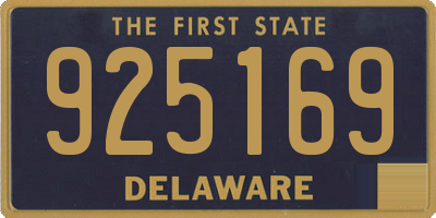DE license plate 925169