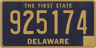 DE license plate 925174