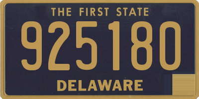 DE license plate 925180