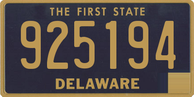 DE license plate 925194