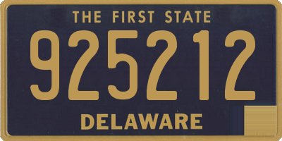 DE license plate 925212