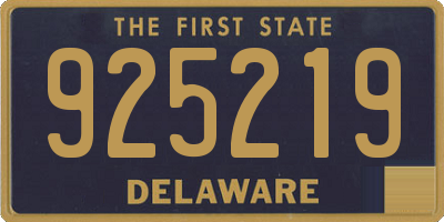 DE license plate 925219