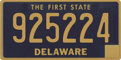 DE license plate 925224