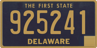 DE license plate 925241