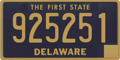 DE license plate 925251