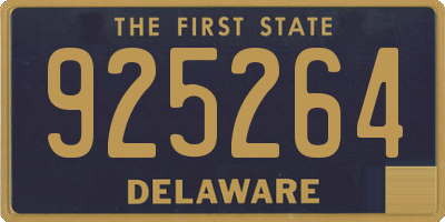 DE license plate 925264
