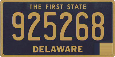 DE license plate 925268