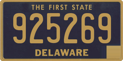DE license plate 925269