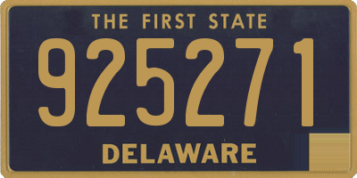 DE license plate 925271