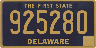 DE license plate 925280