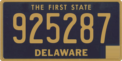 DE license plate 925287