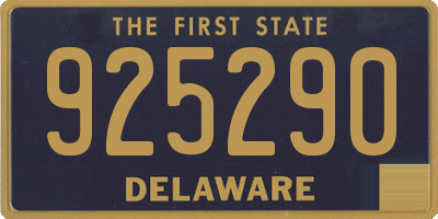 DE license plate 925290
