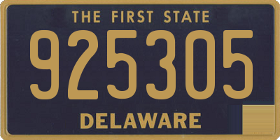 DE license plate 925305