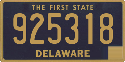 DE license plate 925318