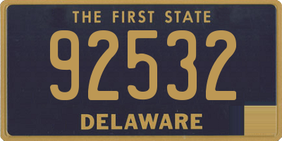 DE license plate 92532