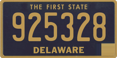 DE license plate 925328