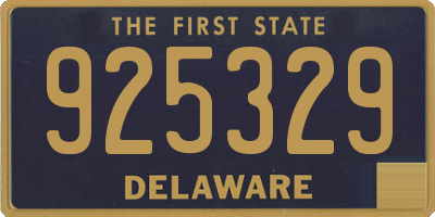DE license plate 925329