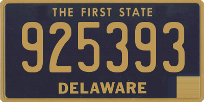 DE license plate 925393