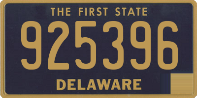 DE license plate 925396