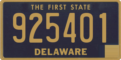 DE license plate 925401