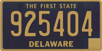DE license plate 925404