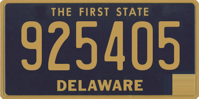 DE license plate 925405