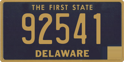 DE license plate 92541