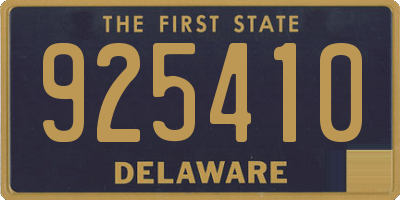 DE license plate 925410