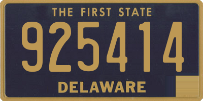 DE license plate 925414
