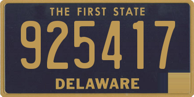 DE license plate 925417