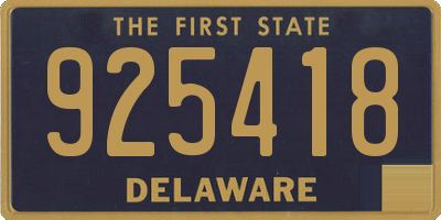DE license plate 925418