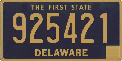 DE license plate 925421