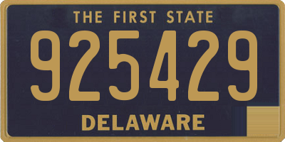 DE license plate 925429
