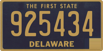 DE license plate 925434