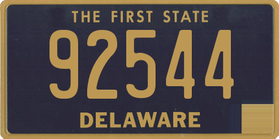 DE license plate 92544