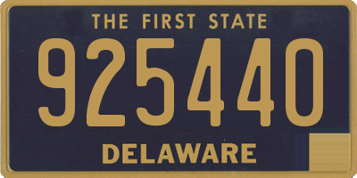 DE license plate 925440