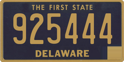 DE license plate 925444