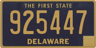 DE license plate 925447