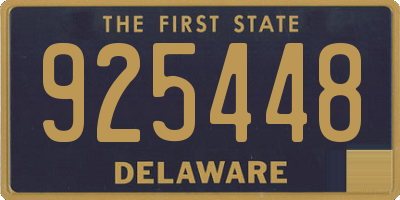 DE license plate 925448