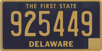 DE license plate 925449